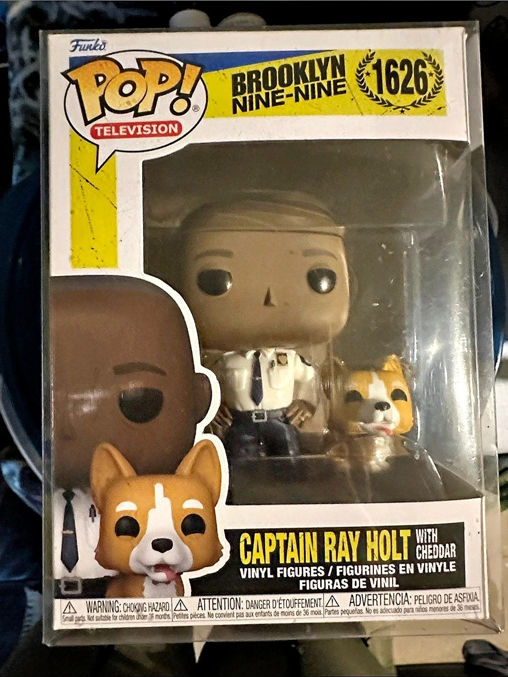 Funko Captain Raymond Holt with Cheddar Pop! Vinyl Figures #1626